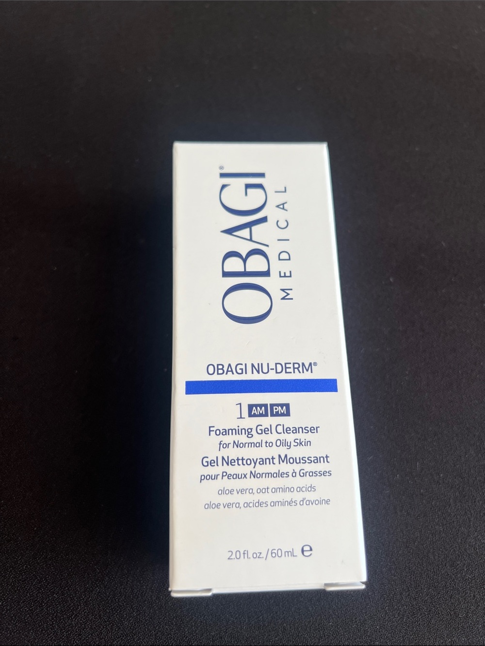 Obagi Medical Nu-Derm Foaming Gel Cleanser - White and Blue NWOT